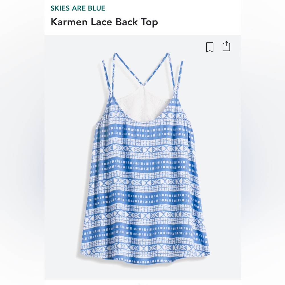 Karmen Lace Back Top